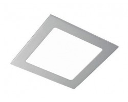 Downlight panel LED Cuadrado 170x170mm Gris Plata 13W